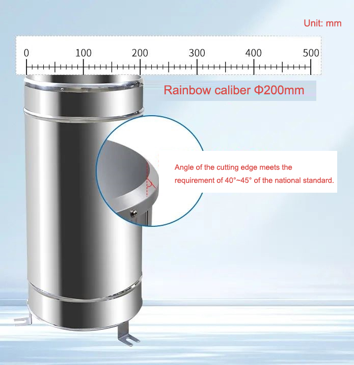 Taille du diamètre intérieur de l'ouverture de drainage de la pluie 200 mm.jpg