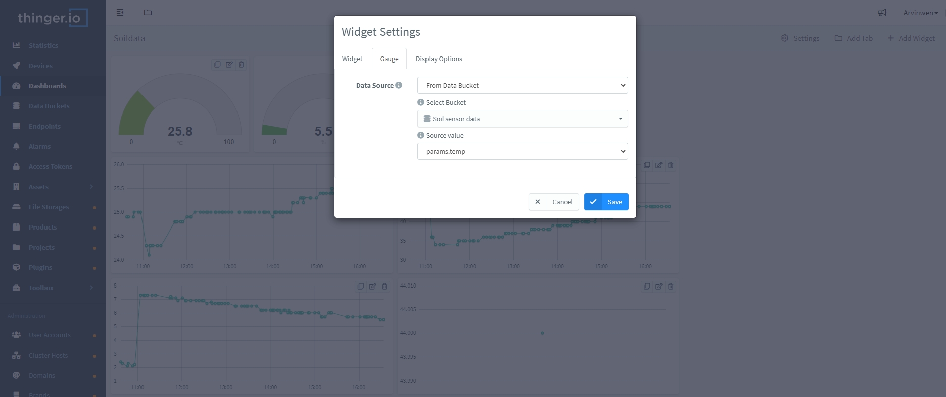 Select the data source for the Widget.png Select the data source for the Widget.png