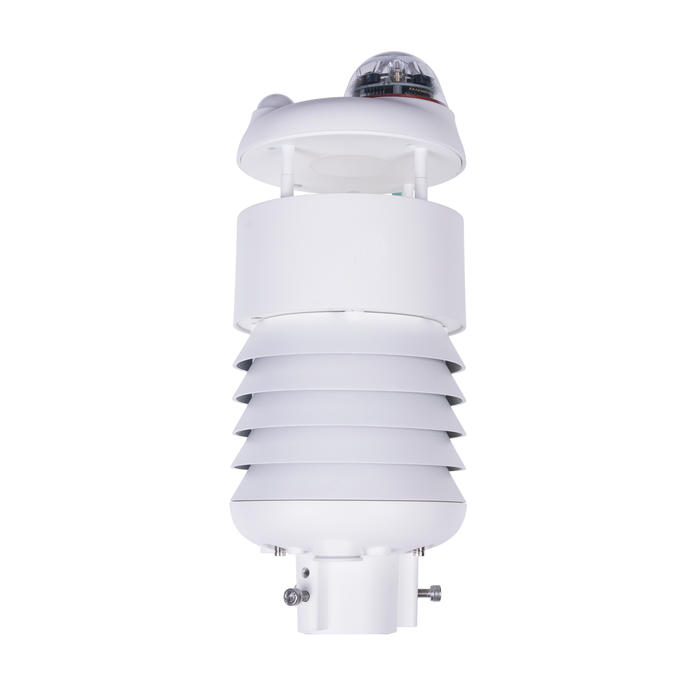 Capteur météo compact 7 en 1 | Capteur météo ultrasonique de pluie de rayonnement solaire | RS485/SDI-12