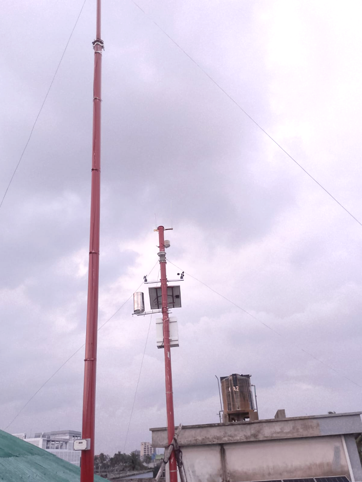 Stations météorologiques PV NiuBoL utilisées dans un projet solaire en toiture au Bangladesh - surveillance et intégration